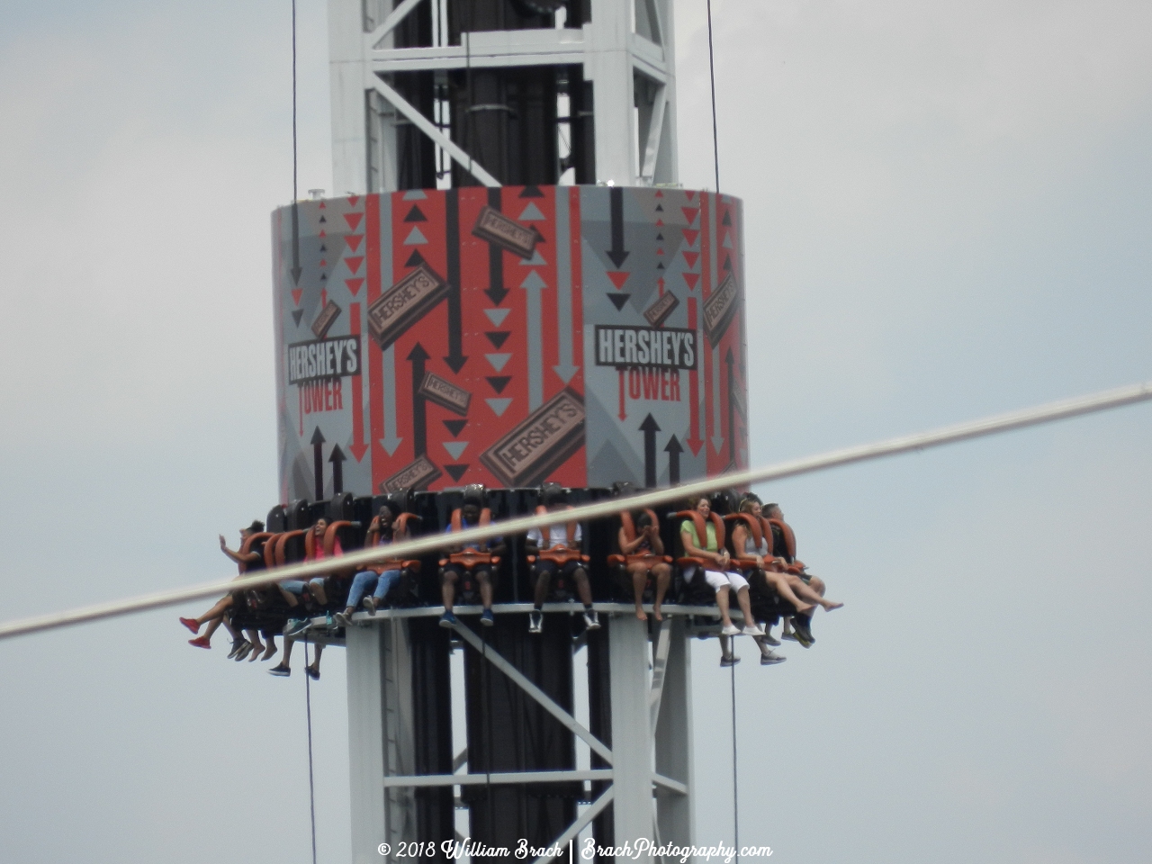 Hershey Tower cart dropping back down to the ground!