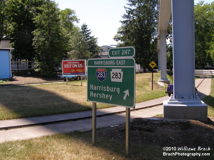 The Twin Turnpike has signs posted that you would normally see on I-76 that cuts across the state of Pennsylvania - better known as the "Turnpike." Go figure eh?