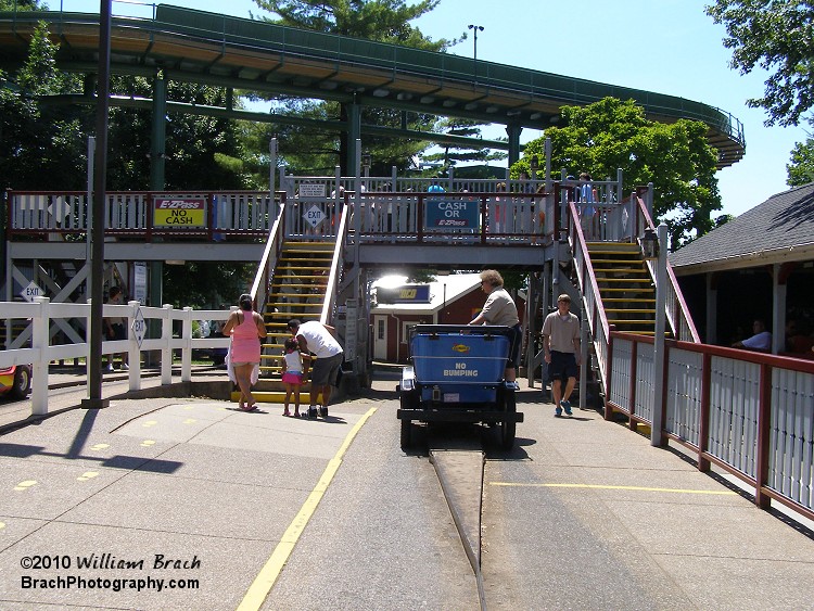 Approaching the station on the Turnpike ride.