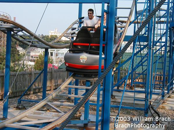 Car going through the course.