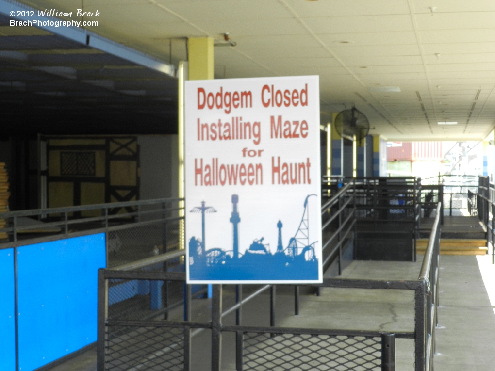 Dodgem is CLOSED!  Medival Macabre is being installed!