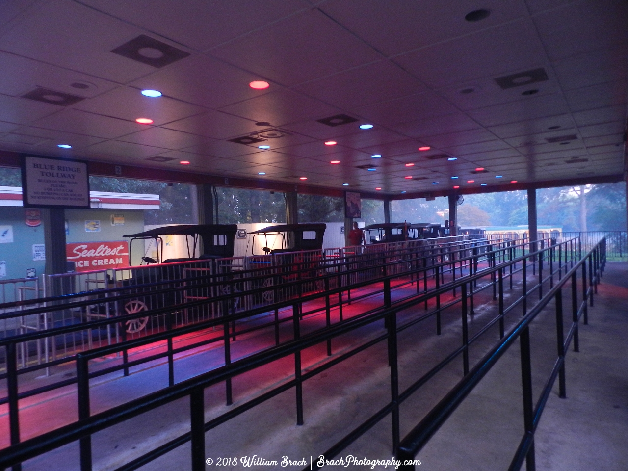 Looking inside the station of Tollway Terror before it opens to the masses!