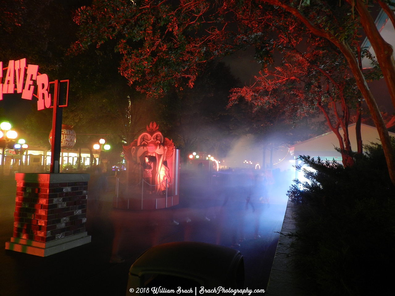 Entrance to Cleaver Brothers all lit up.