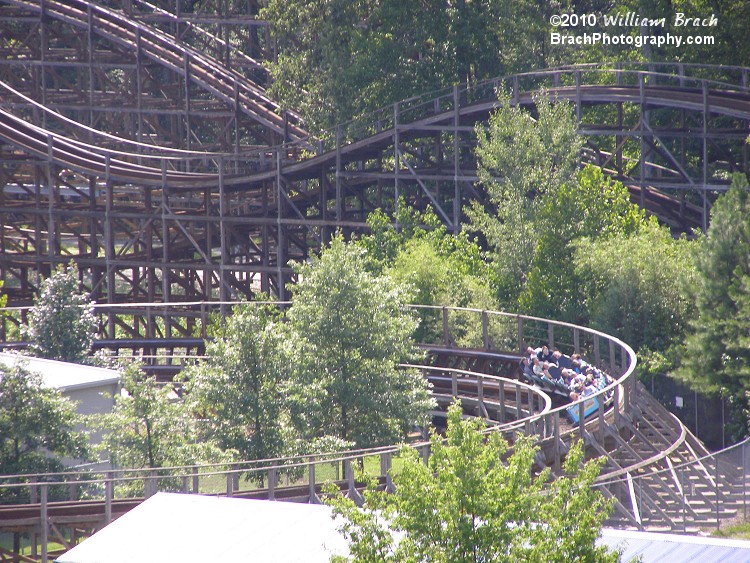 Hurler only makes right handed turns in the course of the coaster.  This ride does NOT have any left turns.  Strange?  Co-inky-dink?  You tell me down below.