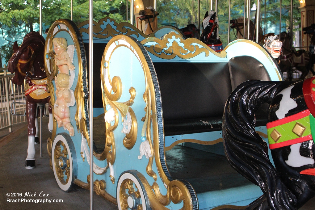 Carriage on the carousel.