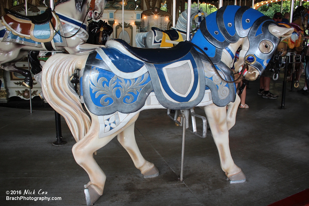 Horse on the carousel.