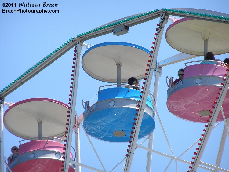 Checking out the riders relaxing with the wind on Giant Wheel.