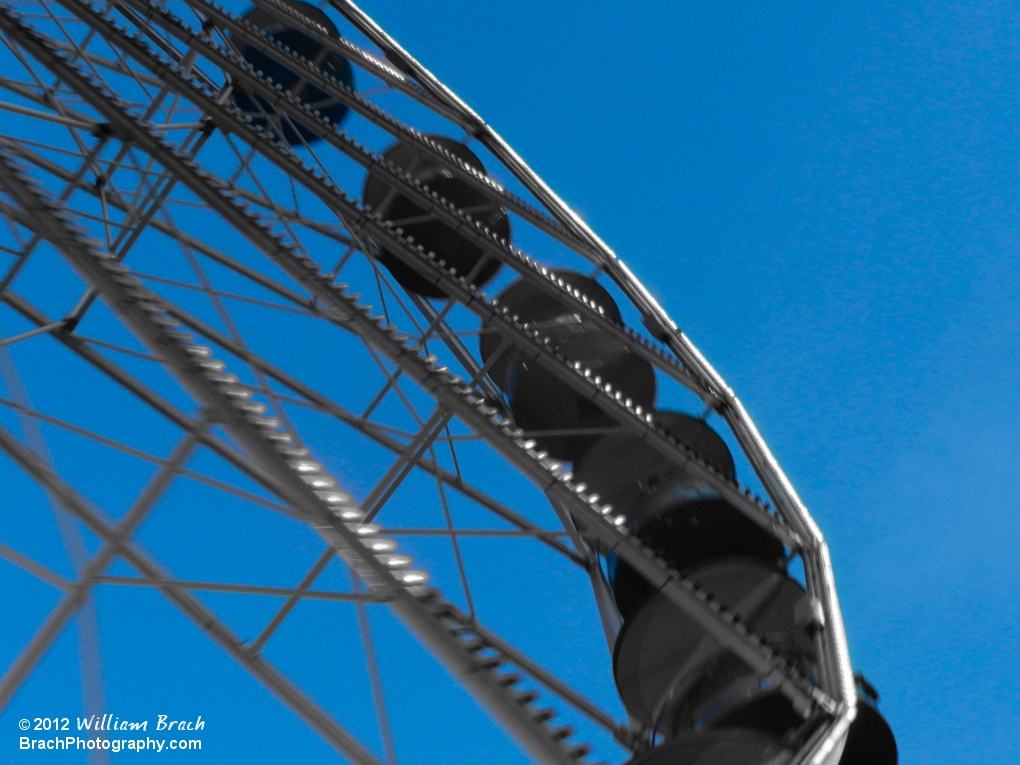 Giant Wheel at dusk with only the blue selected.