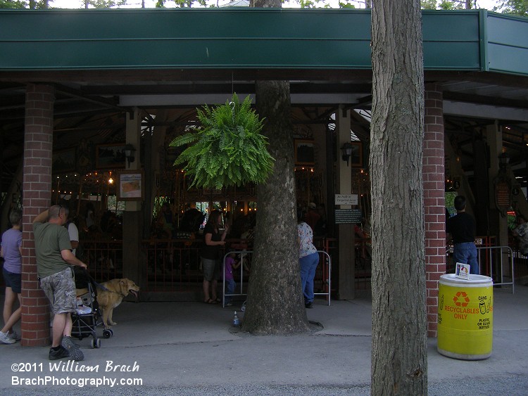 A look at the shelter building for the Grand Carousel.