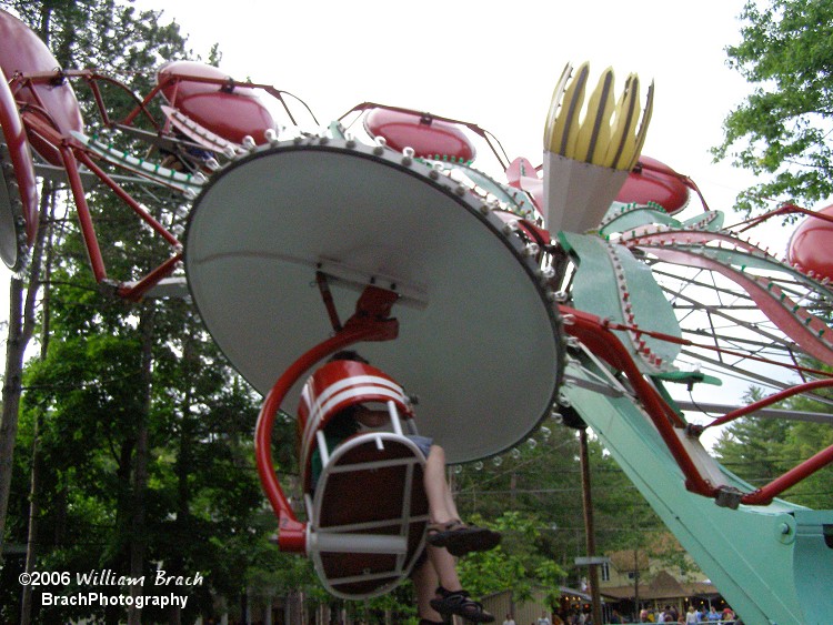 Paratrooper in motion at Knoebels.