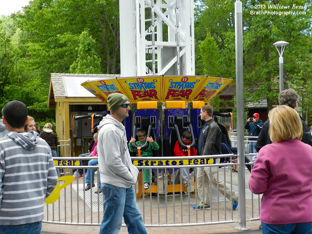 Looking at the StratosFear ride area.