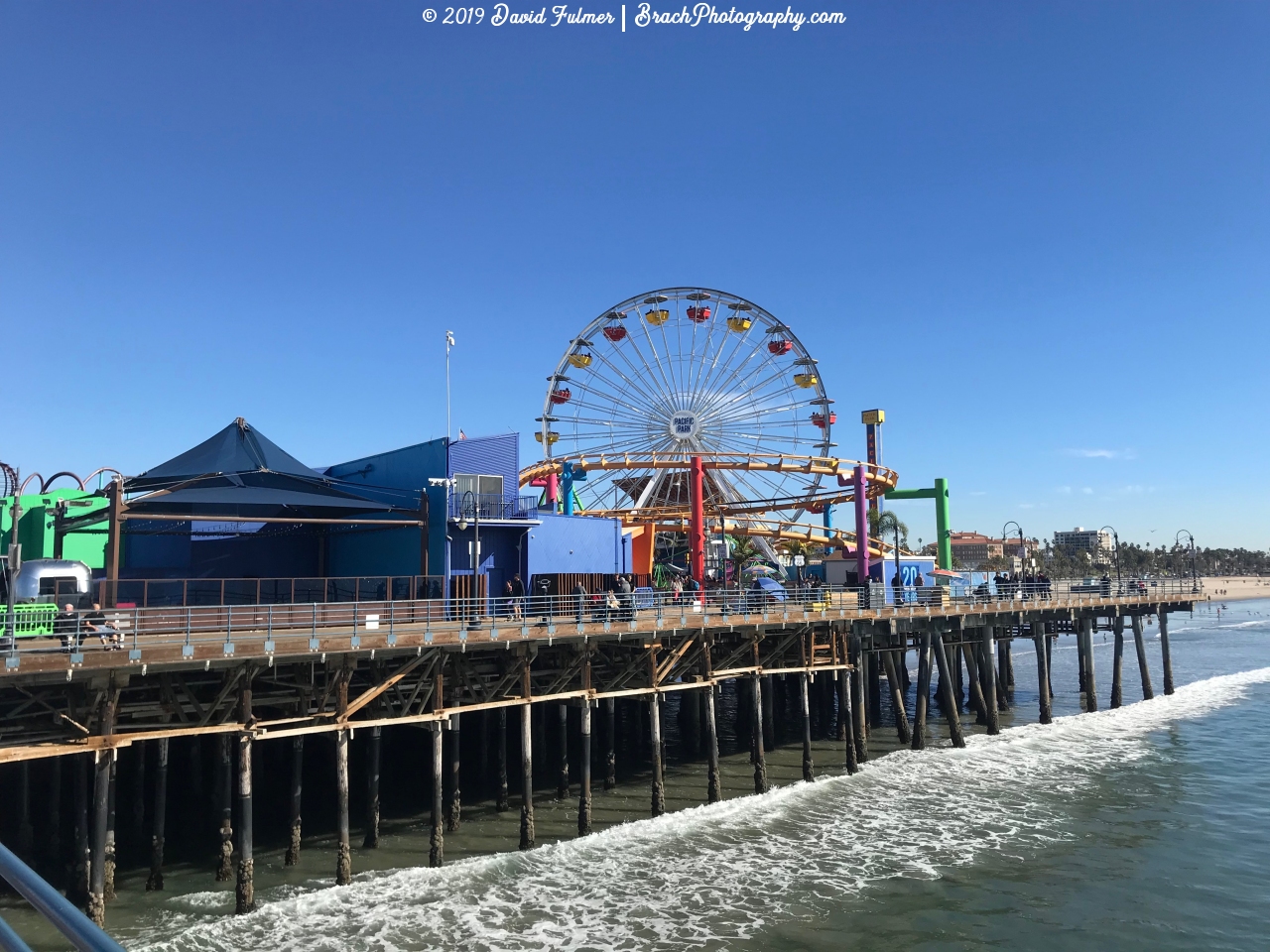 Views of  Pacific Park in Santa Monica, California.