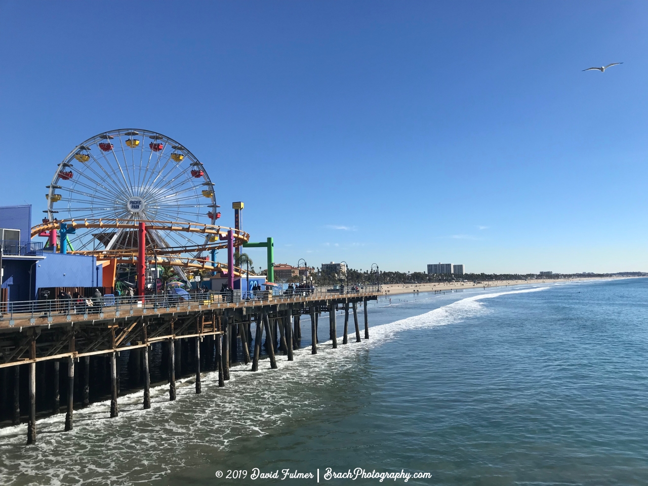 Views of  Pacific Park in Santa Monica, California.