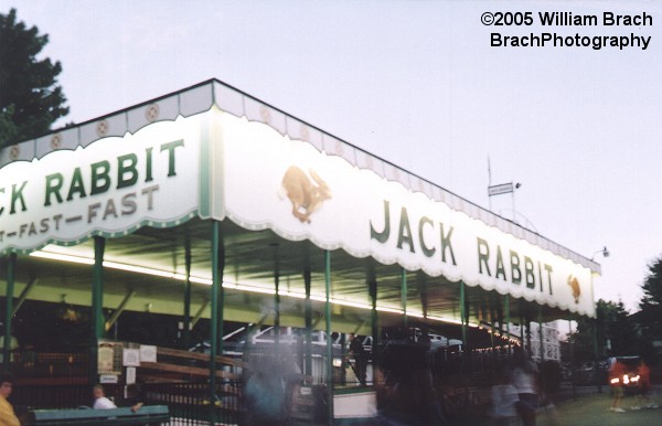 Jack Rabbit's station at dusk with all the lights on.