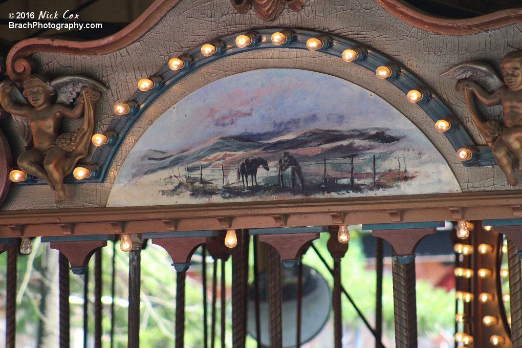 Artwork on the Grand Carousel.