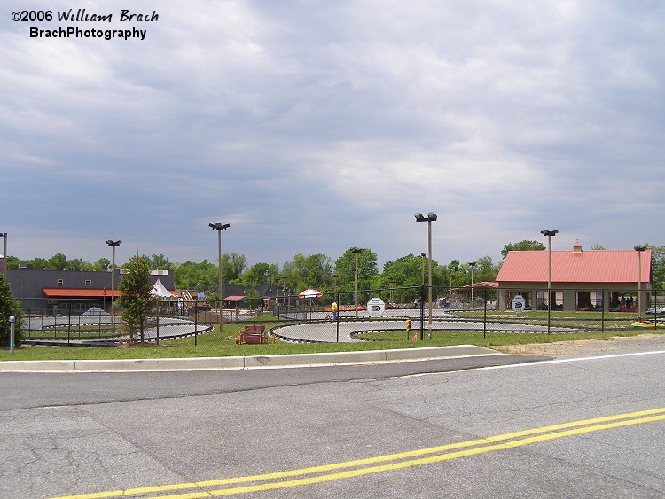 View of the park from the road before Wildcat was built.