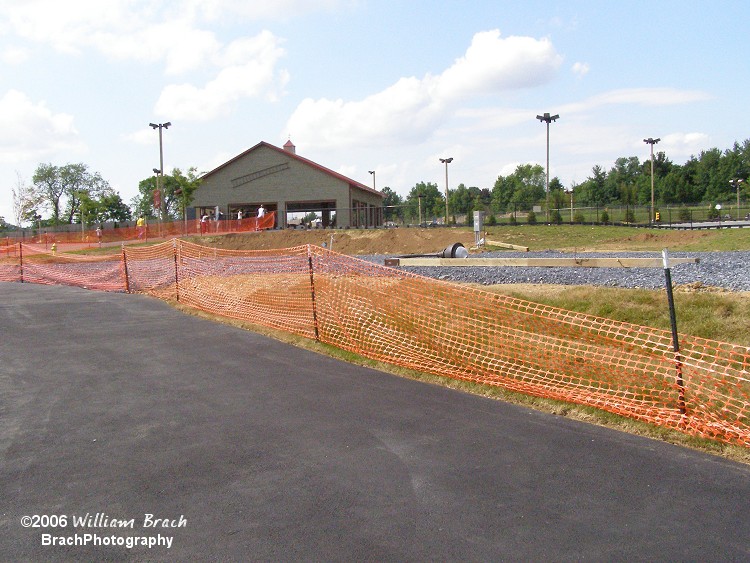 Looking at what will be the turn towards the lift hill.