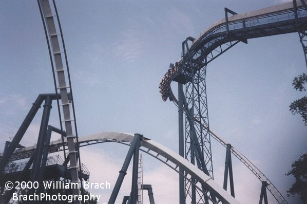 Train leaving the lift hill.