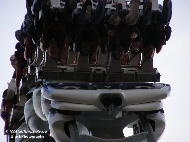 Closeup of train - Check out those peoples faces!