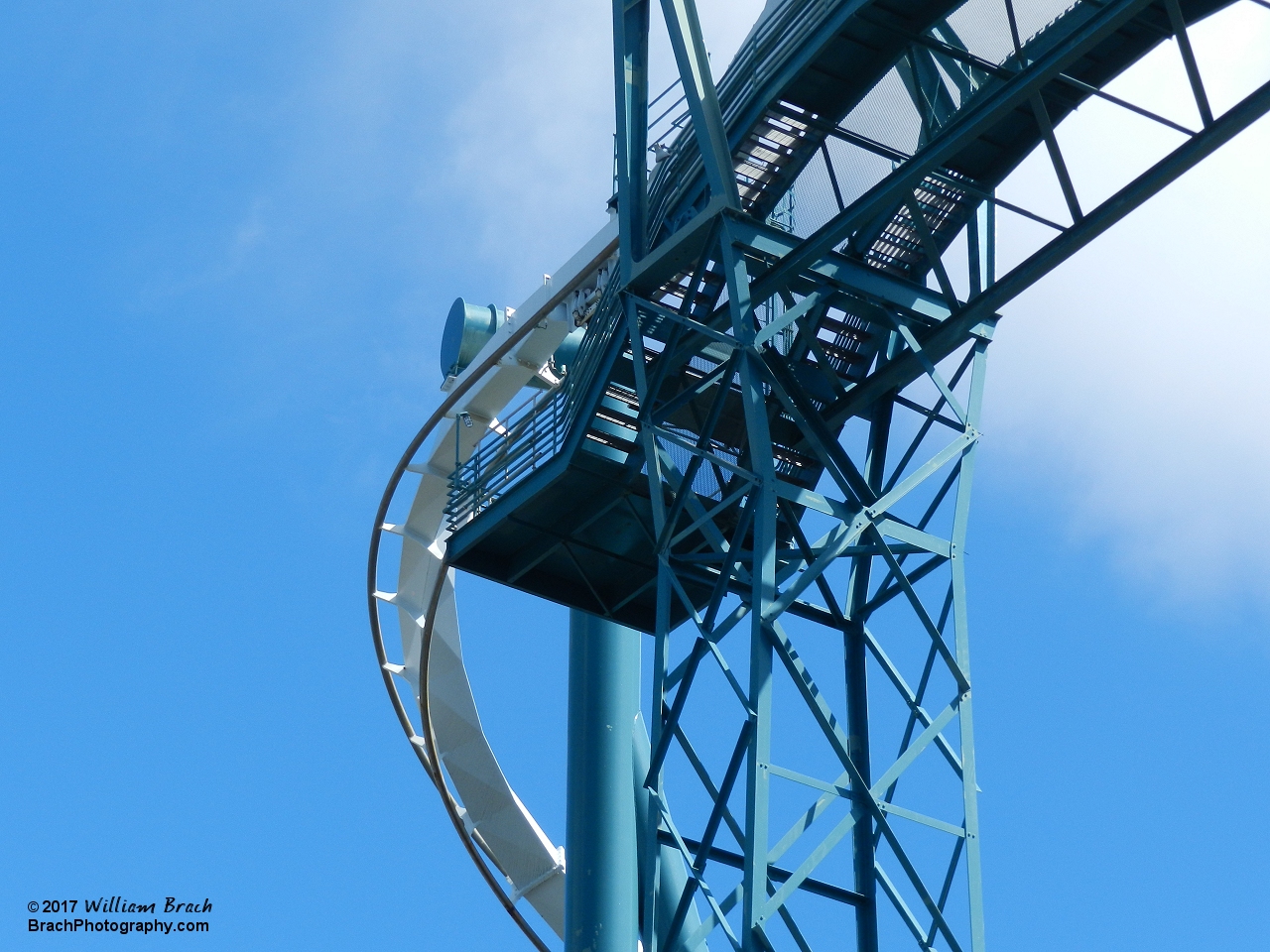 Top of the lift hill of Alpengeist.