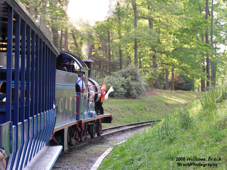 Onboard the train ride.