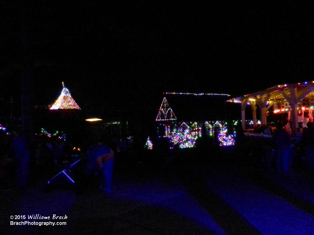 Taking a look at the Germany Skyride in the North Pole section of the park.