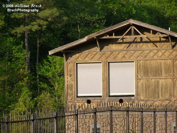 Drachen Fire's train storage building.