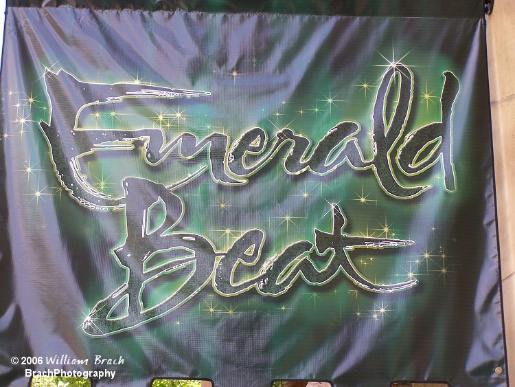 This is the sign that was hanging outside the Abbey Theater.  Emerald Beat ran through the 2009 season.  Busch Gardens replaced the show with a new one for the 2010 season.