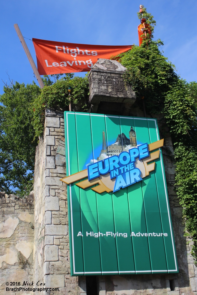 Europe in the Air's entrance sign.