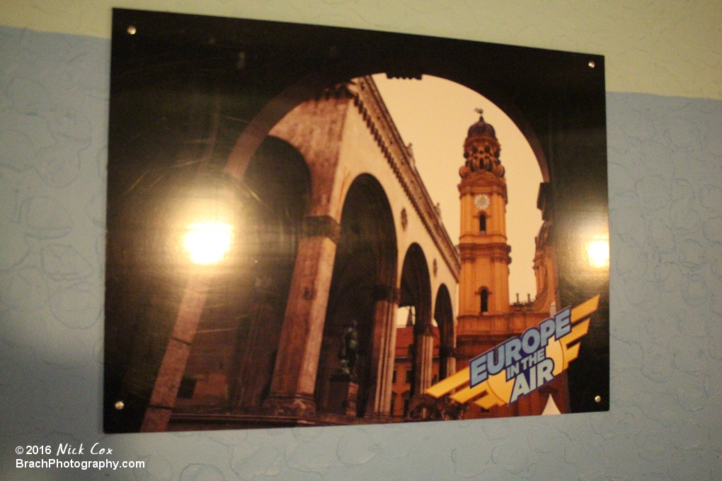 A poster showing locations the ride will cross.