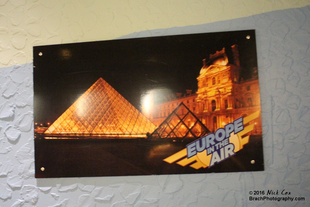 A poster showing locations the ride will cross.