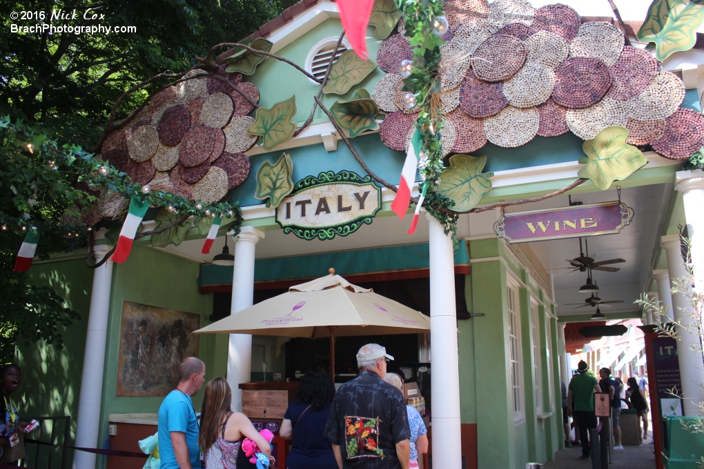 Food and Wine's Italy booth.