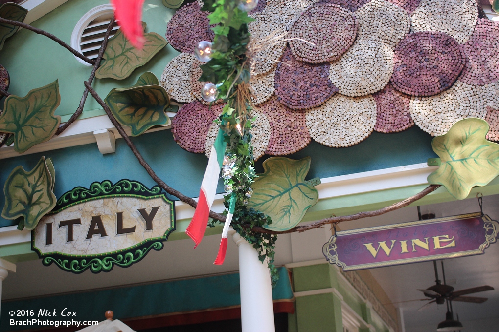 Food and Wine's Italy booth.