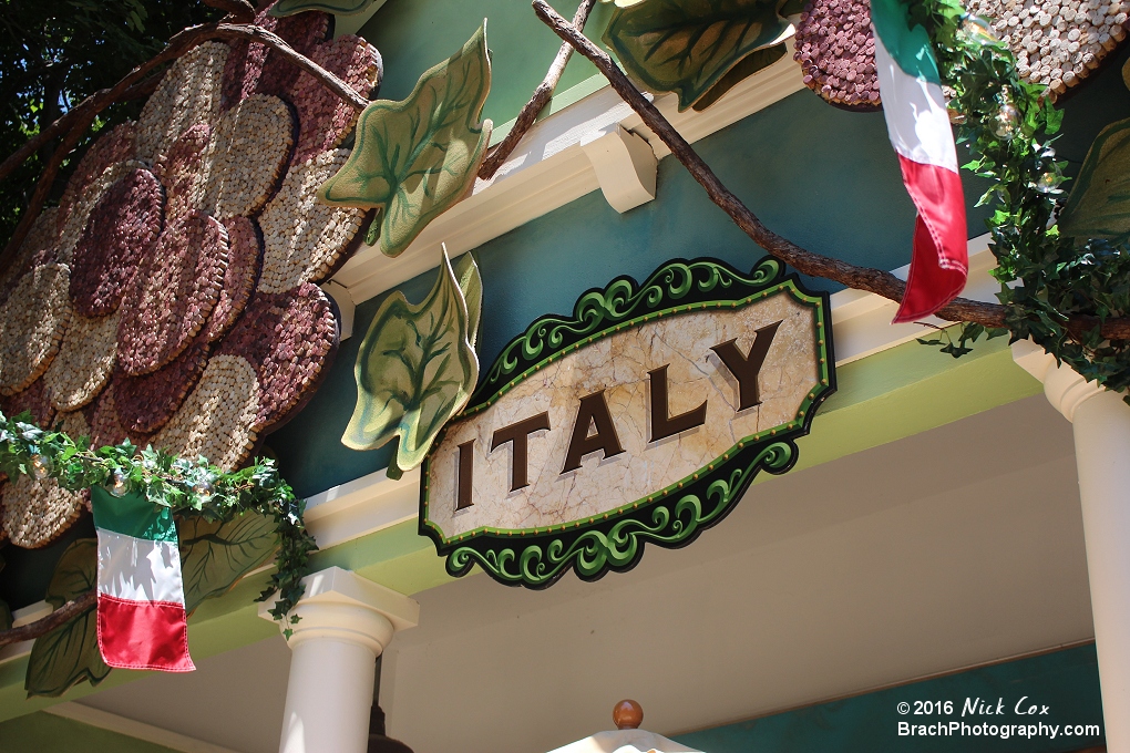 Food and Wine's Italy booth.