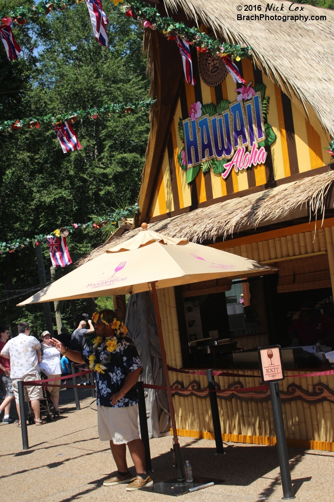 Food and Wine's Hawaii booth.