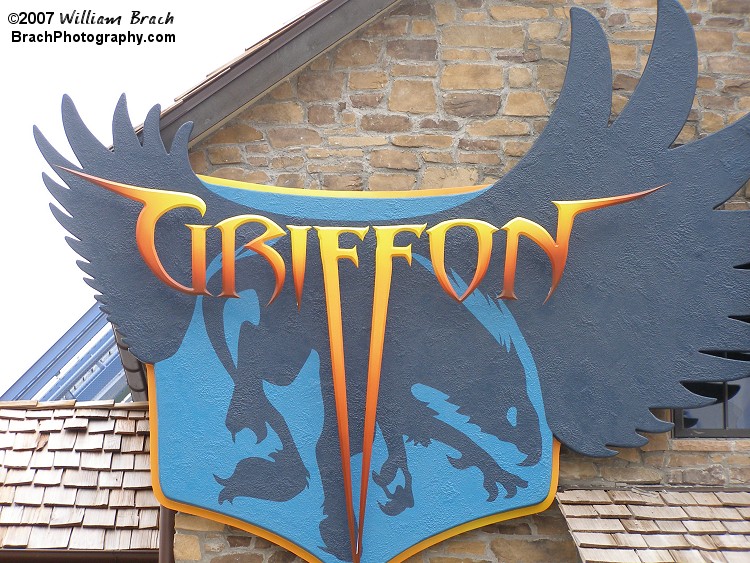 The sign at Griffon's entrance.