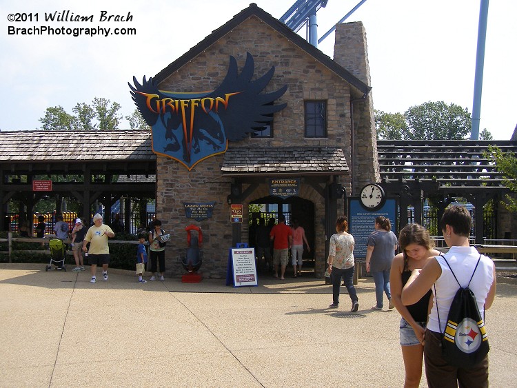 Entrance building for Griffon's queue.