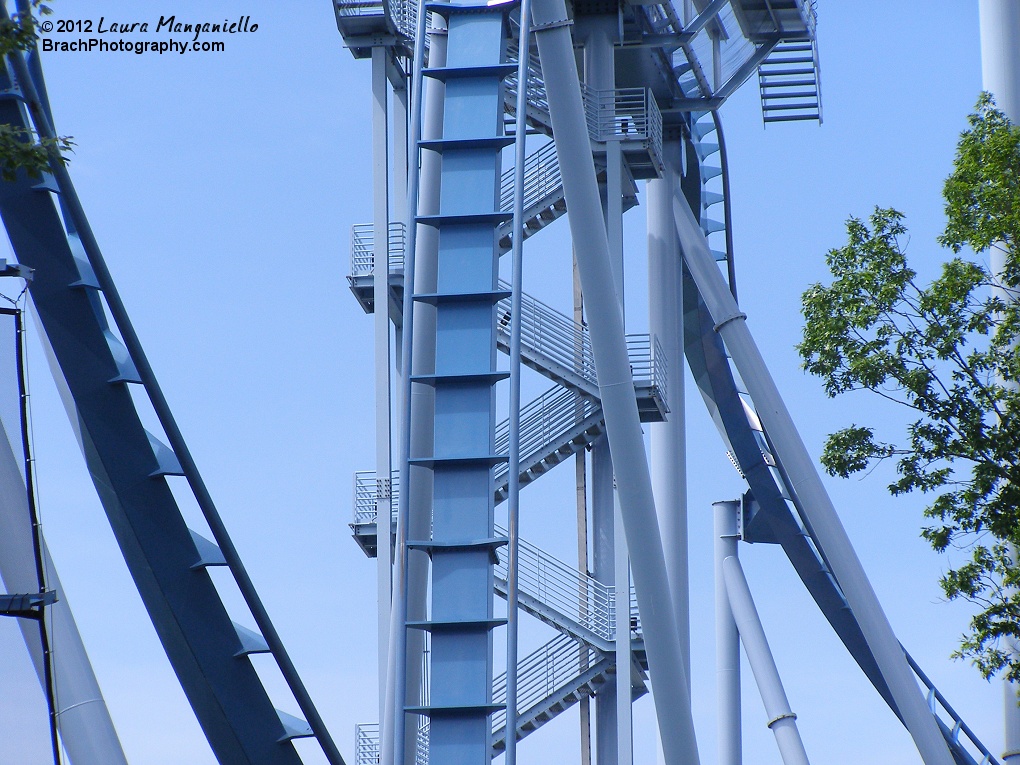 Griffon's second drop just after the mid-course brake run.