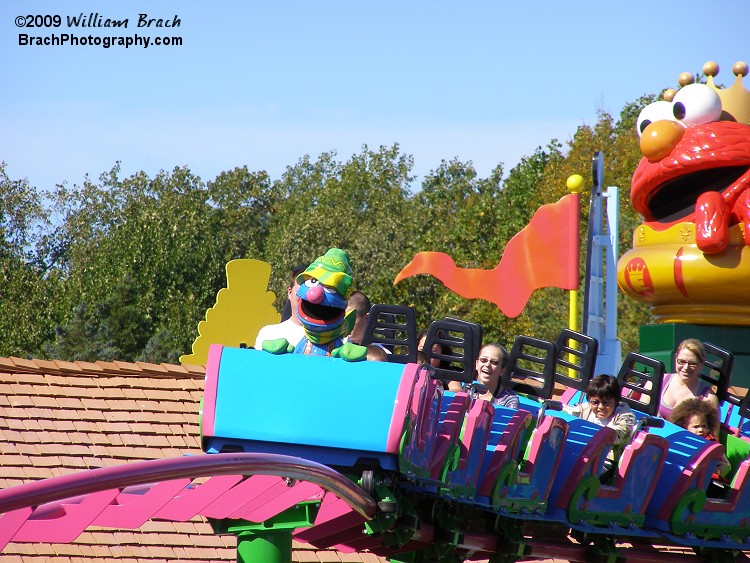 Grover in thelead car.