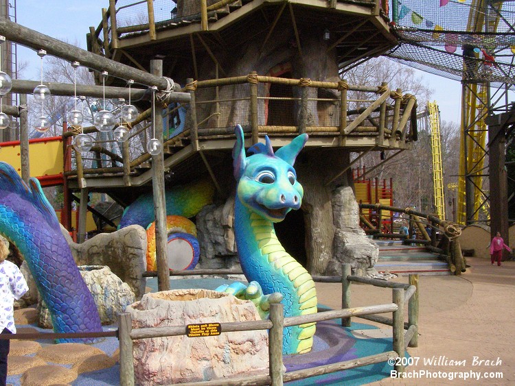 One of several kiddie play areas at the park.