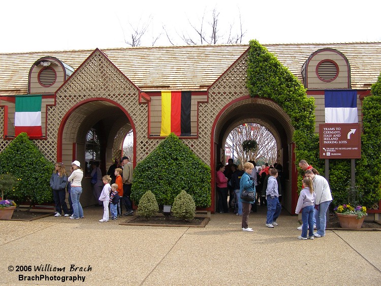 Ticket Booths at the front of the park.