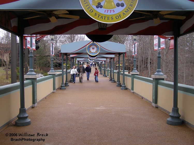 Bridge honoring all branches of the US Military.