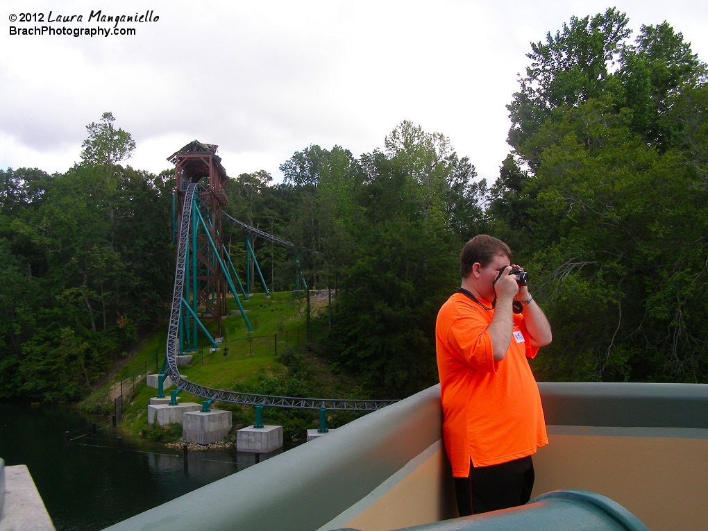 BrachPhotography Owner, William Brach, hard at work out in the field with Verbolten in the background.