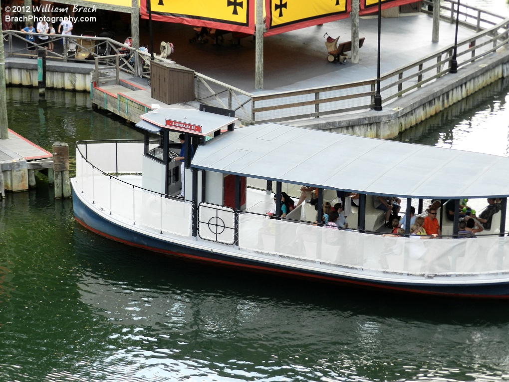 Rhine River Cruise boat returning to the dock.