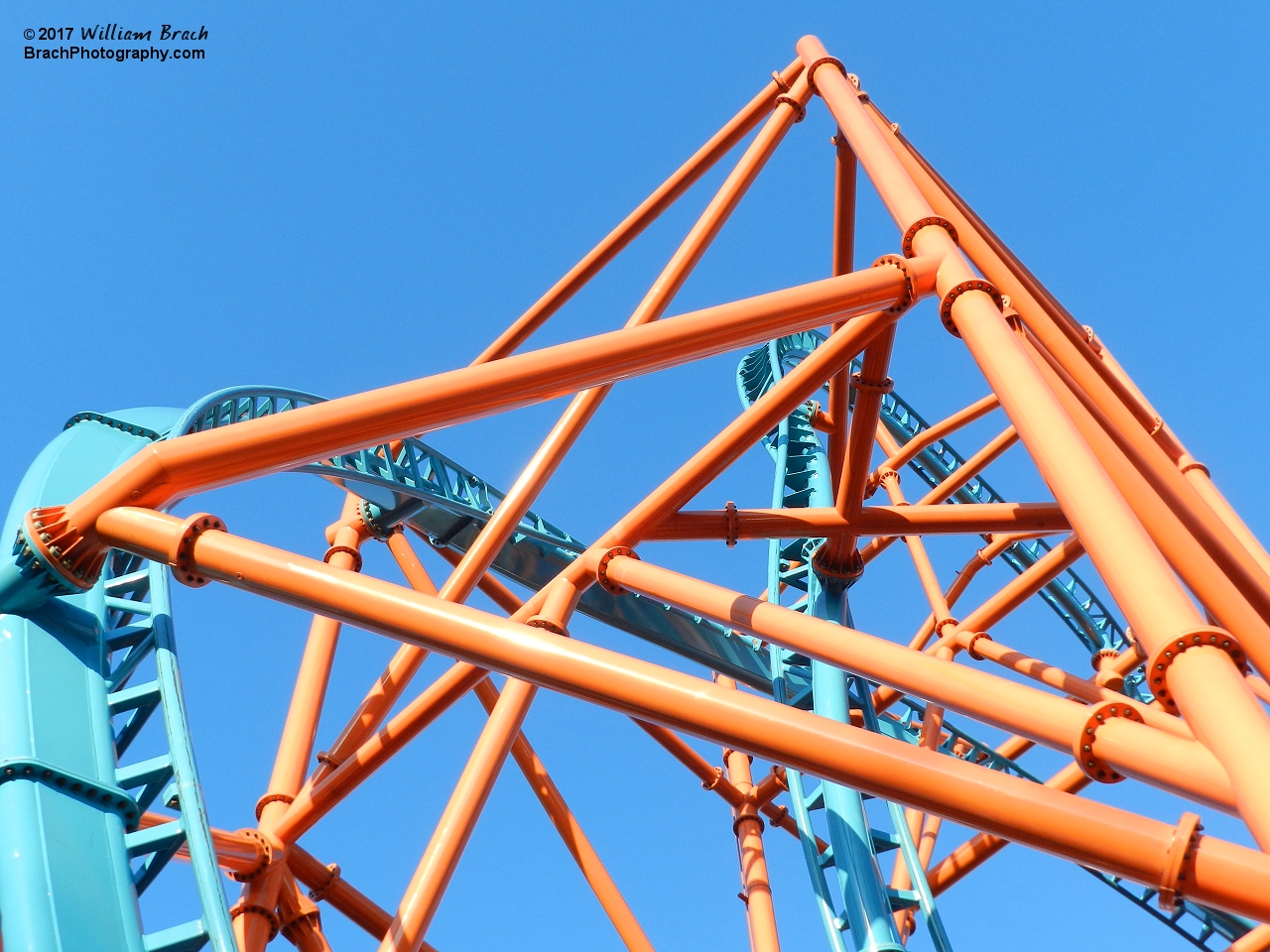 Beautiful colors on this fun coaster!