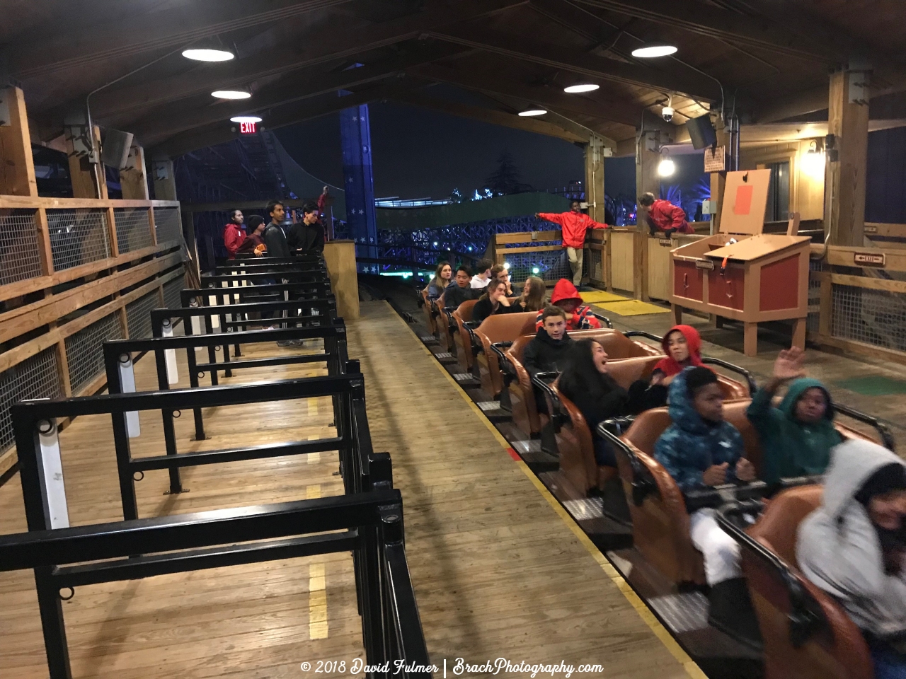 View inside the station of Gold Striker.