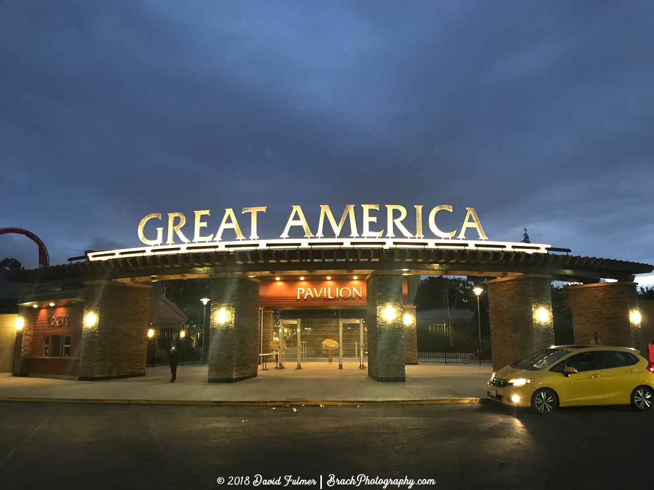 Entrance area to California's Great America.