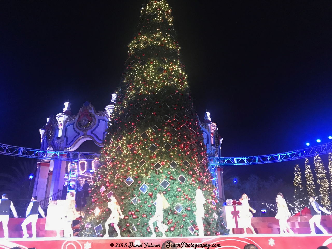 Cool Yule Christmas show that takes place at the same stage as the Tree Lighting Ceremony does every night during WinterFest.