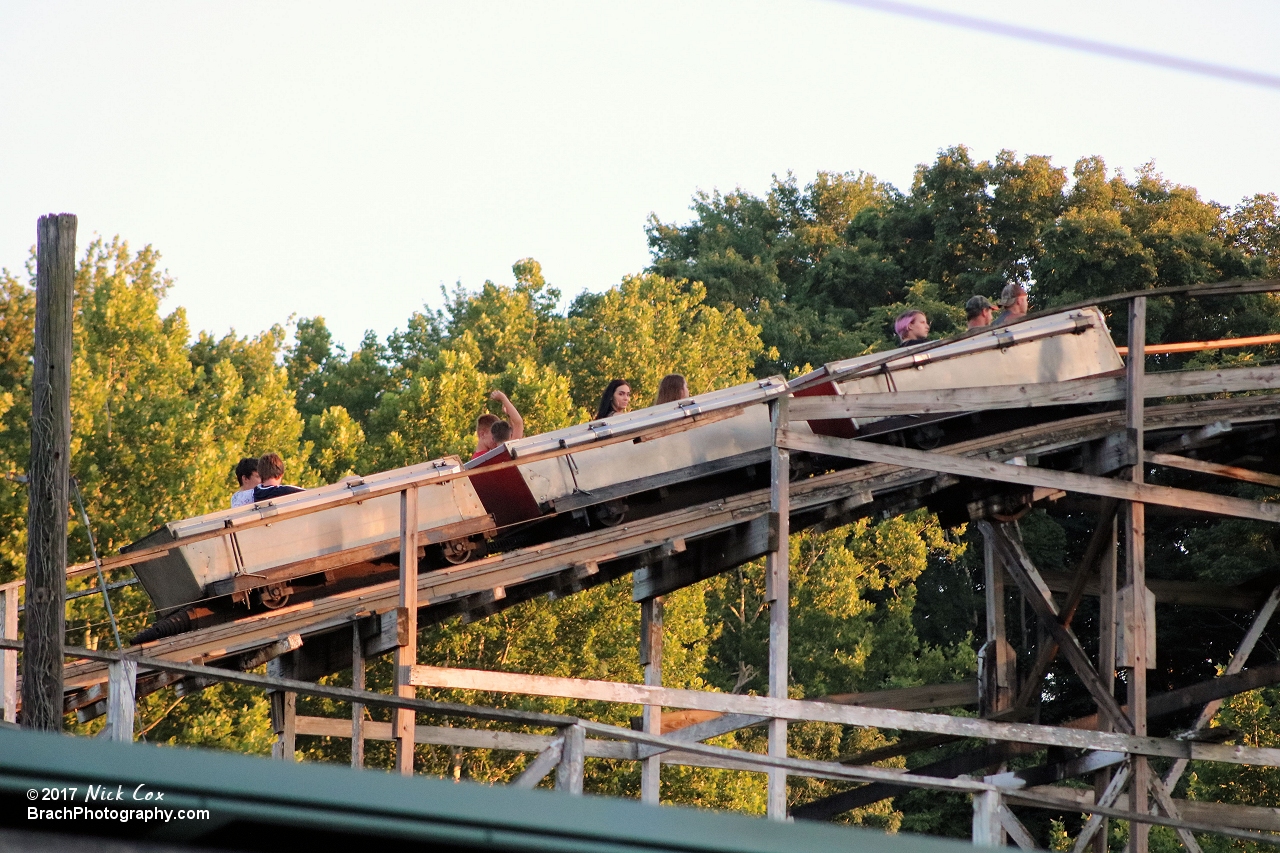 The lift hill.