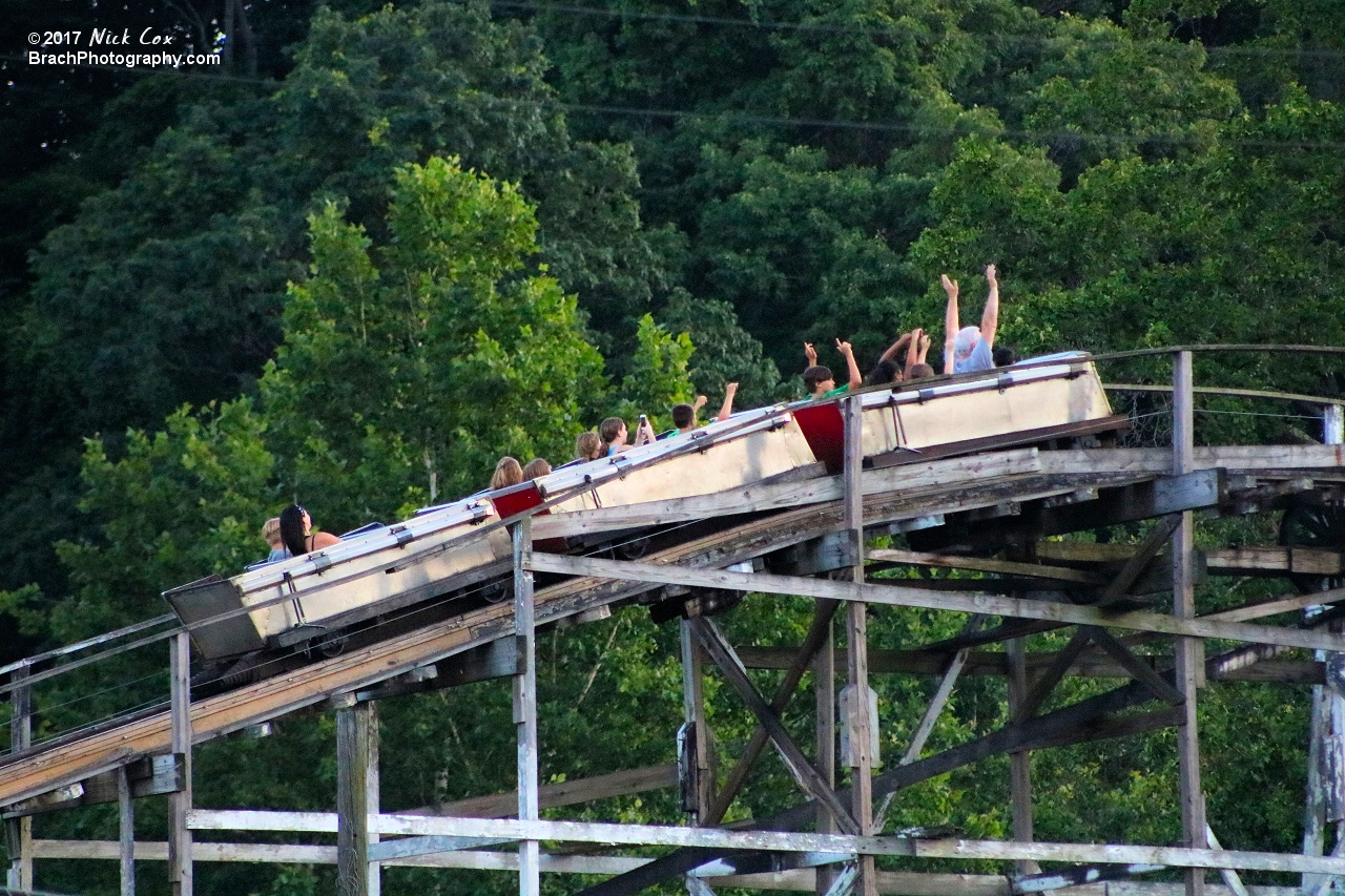 The lift hill.